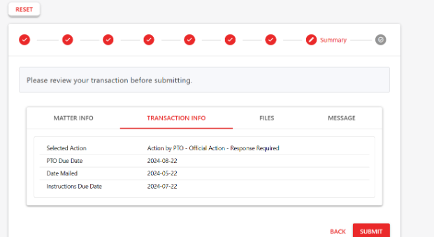 Screenshot of BlackHills AI International Patent Management Software